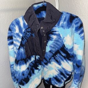 Free People Blue Tie-Dye Women’s Jacket